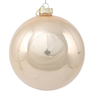 Стеклянный елочный шар Royal Classic 15 см, перламутровый Winter Deco фото 1