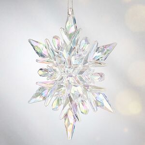 Елочная игрушка Снежинка - Mystery Winter 12 см перламутровая, подвеска Forest Market фото 4