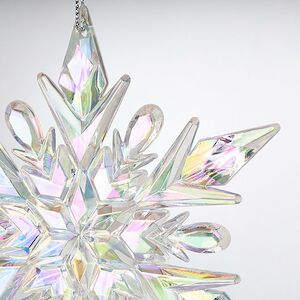 Елочная игрушка Снежинка - Mystery Winter 12 см перламутровая, подвеска Forest Market фото 2