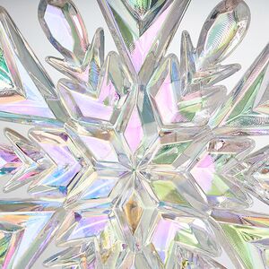 Елочная игрушка Снежинка - Mystery Winter 12 см перламутровая, подвеска Forest Market фото 3