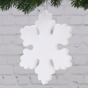Снежинка Облако 20 см белая, пеноплекс МанузинЪ фото 2