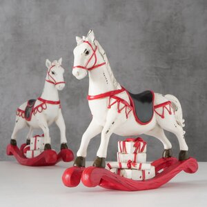 Декоративная фигурка Рождественская Лошадка-качалка 19 см Boltze фото 3