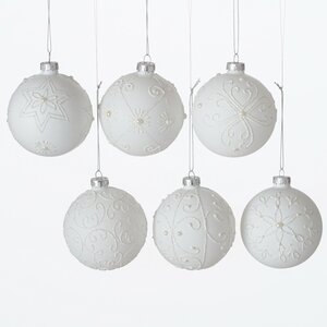 Набор стеклянных шаров Blanco 8 см, 11 шт, уцененный Boltze фото 1