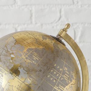 Декоративный глобус Carwood 31 см пепельный Boltze фото 3