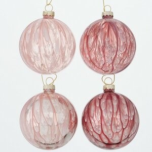 Набор стеклянных шаров Омбра де Розе 8 см, 12 шт Boltze фото 1