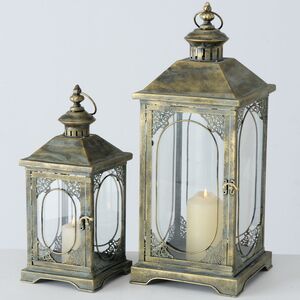 Набор металлических подсвечников-фонарей Тампере 37-54 см, 2 шт Boltze фото 2