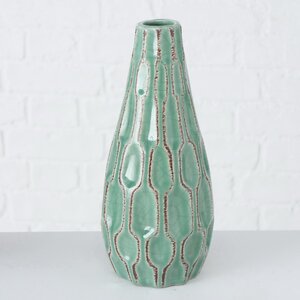Керамическая ваза Жюстин 24 см эвкалиптовая Boltze фото 1