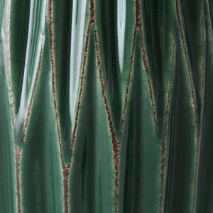 Керамическая ваза Жюстин 24 см малахитовая Boltze фото 3