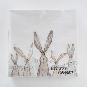 Бумажные салфетки Любопытные Крольчата 17*17 см, 20 шт