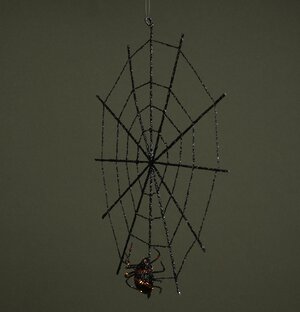 Декоративное украшение Паук Джером в паутине 25 см Winter Deco фото 7