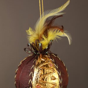 Винтажный елочный шар Lyonesse Сaprice 10 см Winter Deco фото 2