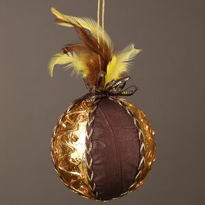 Винтажный елочный шар Lyonesse Сaprice 10 см Winter Deco фото 4