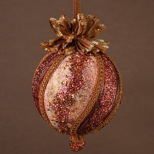 Винтажный елочный шар Палеогея: Allusio 15 см Winter Deco фото 4