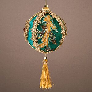 Винтажный елочный шар Динариди 23 см Winter Deco фото 4