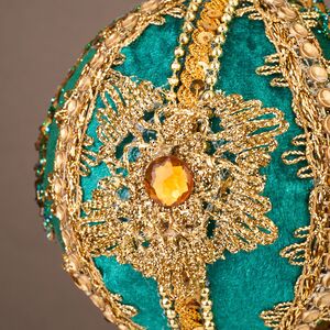 Винтажный елочный шар Динариди 23 см Winter Deco фото 5