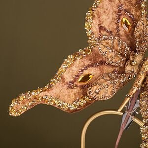 Елочная игрушка Бабочка Cortemilia 20 см, клипса Winter Deco фото 6