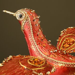 Елочная игрушка Птичка Виченца 35 см, клипса Winter Deco фото 2