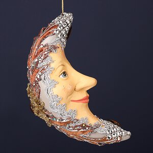 Елочная игрушка Месяц Людовико: Casa della Verita 16 см, подвеска Winter Deco фото 4