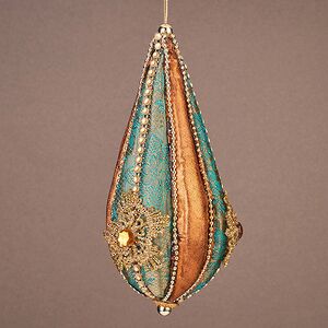 Елочная игрушка Lusso di velluto 20 см, подвеска Winter Deco фото 4