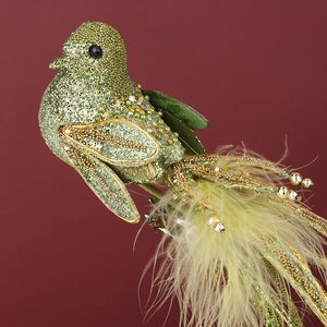 Елочная игрушка Птичка Невия 20 см, клипса Winter Deco фото 2