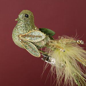 Елочная игрушка Птичка Невия 20 см, клипса Winter Deco фото 7