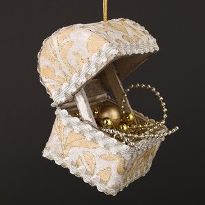 Елочная игрушка Сундук Искусного Мага - Monarque 9 см, подвеска Winter Deco фото 5