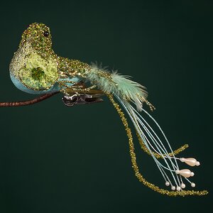 Елочная игрушка Птичка Chorale 20 см, клипса Winter Deco фото 2