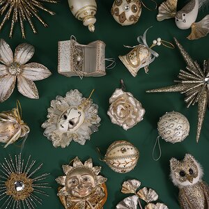 Набор елочных шаров Le Roi Soleil 8 см молочный, 6 шт Winter Deco фото 3