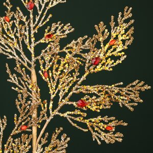 Декоративная ветка Januar Agnellis 63 см золотая Winter Deco фото 4