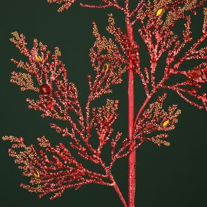 Декоративная ветка Januar Agnellis 63 см бургунди Winter Deco фото 4