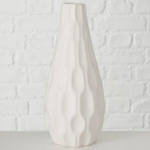 Керамическая ваза Monsanto 24 см белая Boltze фото 1