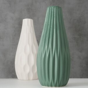 Керамическая ваза Monsanto 24 см белая Boltze фото 3