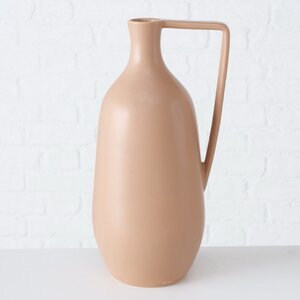 Керамическая ваза Флорино 36 см бежевая