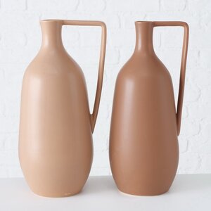 Керамическая ваза Флорино 36 см бежевая Boltze фото 2