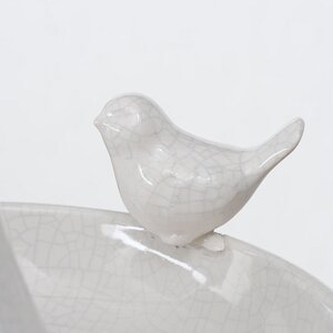 Декоративная кормушка для птиц Гертлин 20 см молочная Boltze фото 3