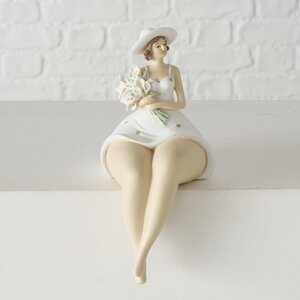 Декоративная статуэтка Леди Джудит с цветами 18 см Boltze фото 3