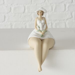 Декоративная статуэтка Леди Кимберли с цветами 18 см Boltze фото 1