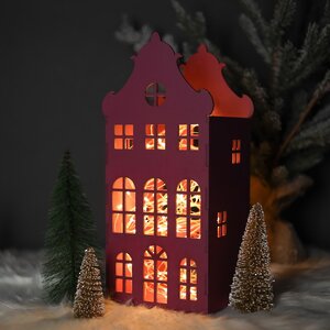 Декоративный домик Амстердам 37 см сливовый Christmas Apple фото 5