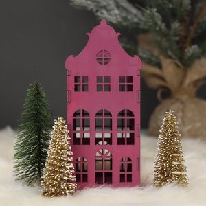Декоративный домик Амстердам 20 см сливовый Christmas Apple фото 1