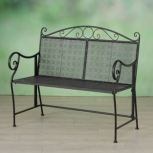 Металлическая садовая скамейка Maddison 105*93*50 см Boltze фото 2