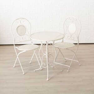 Комплект садовой мебели Flores: 1 стол + 2 стула