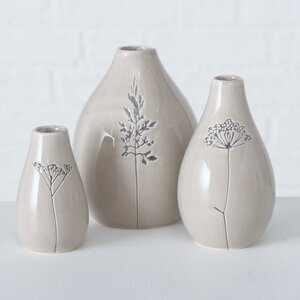 Набор керамических ваз Herbes des Champs 8-14 см, 3 шт Boltze фото 1
