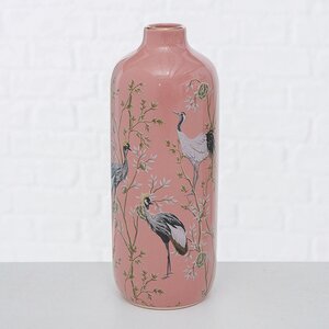 Керамическая ваза Мажорель 19 см розовая Boltze фото 1