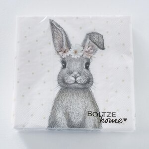 Бумажные салфетки Кролик Марта 17*17 см, 20 шт Boltze фото 1
