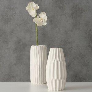 Керамическая ваза Френе 26 см белая Boltze фото 3