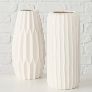Керамическая ваза Френе 26 см белая Boltze фото 4