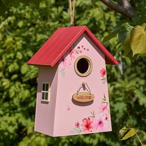 Садовое украшение Скворечник Рочестер 21*15 см розовый Boltze фото 6