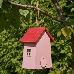 Садовое украшение Скворечник Рочестер 21*15 см розовый Boltze фото 3