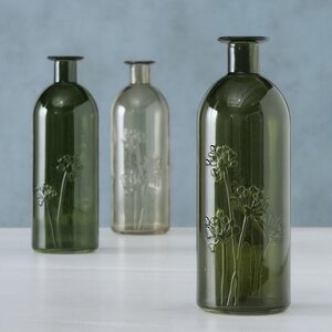 Набор стеклянных ваз Landette Botaniko 21 см, 3 шт Boltze фото 2