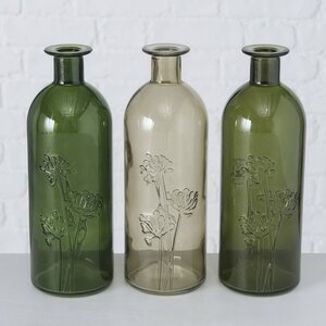 Набор стеклянных ваз Landette Botaniko 21 см, 3 шт Boltze фото 1